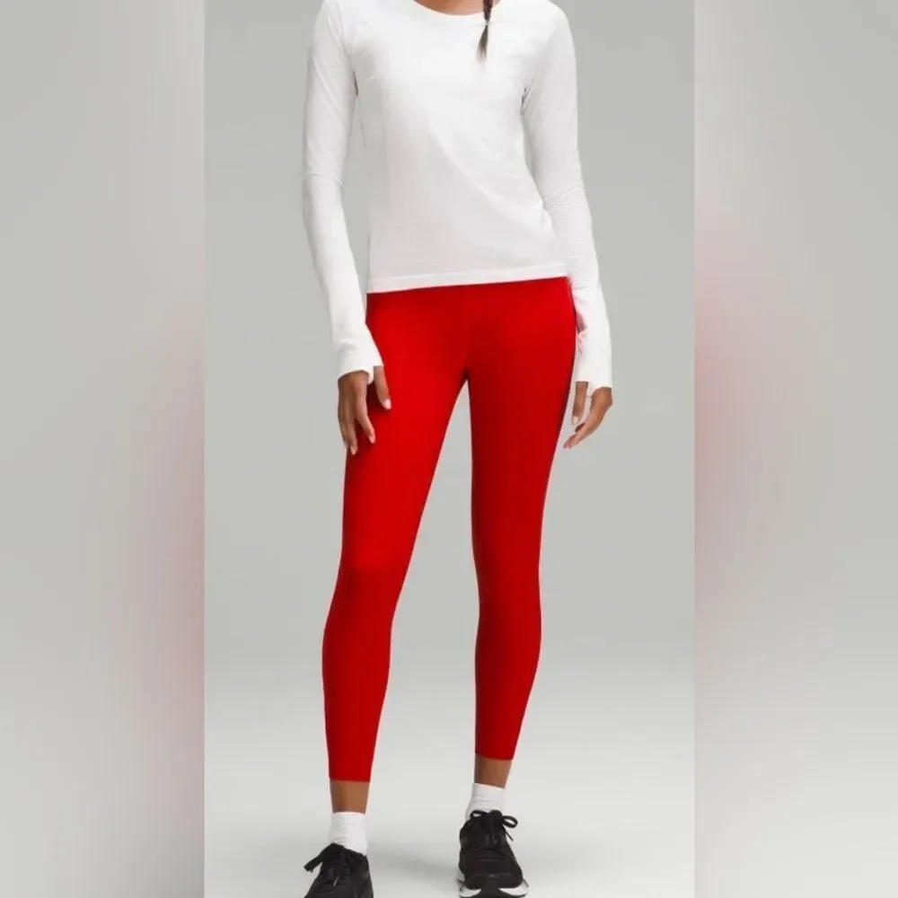 NWOT Lululemon Women’s Plus Base Pace High Rise  Red 25” Leggings - Size 20